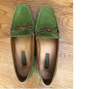 Unisa Alberta Green Suede Loafers - Size 7B